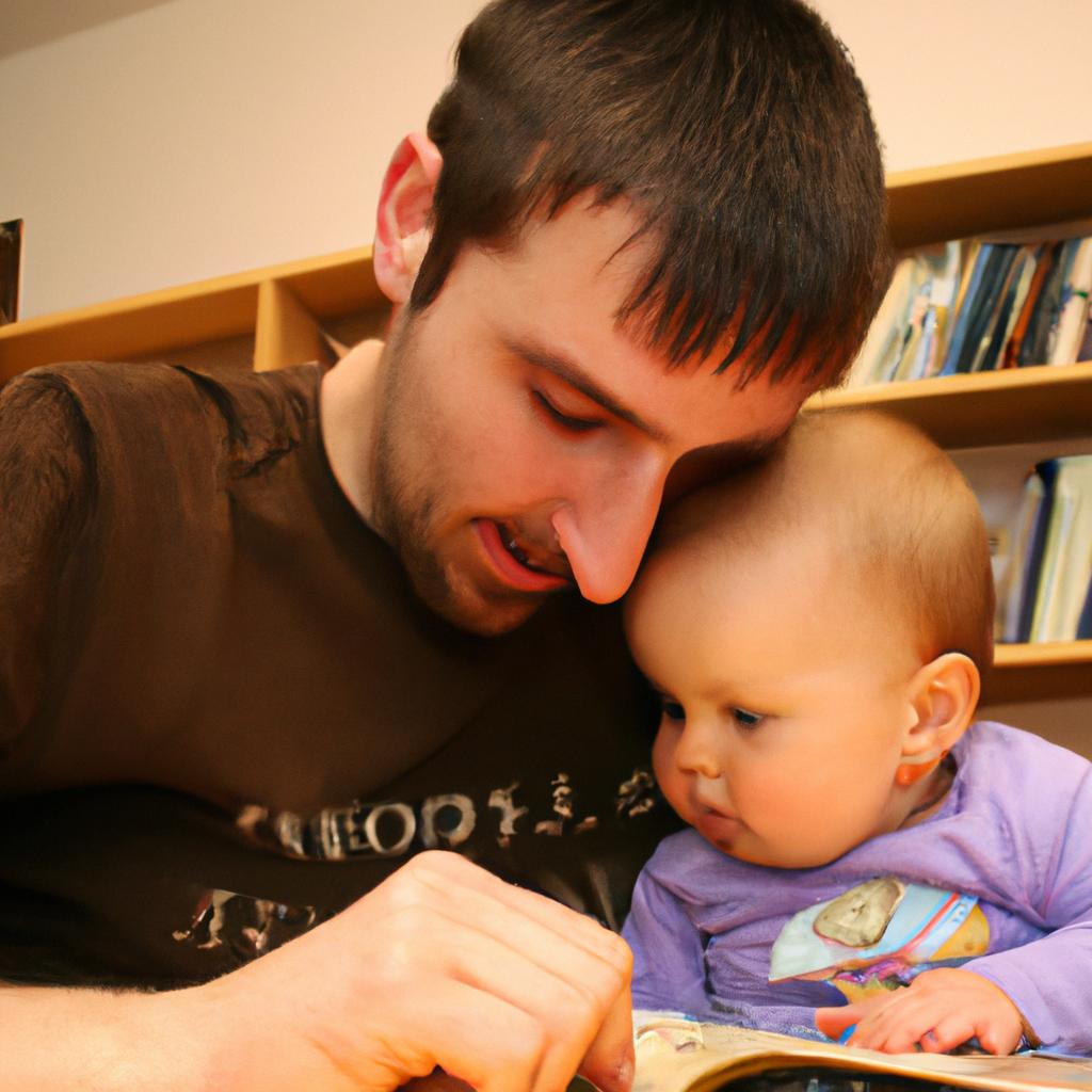 Parent and child reading together